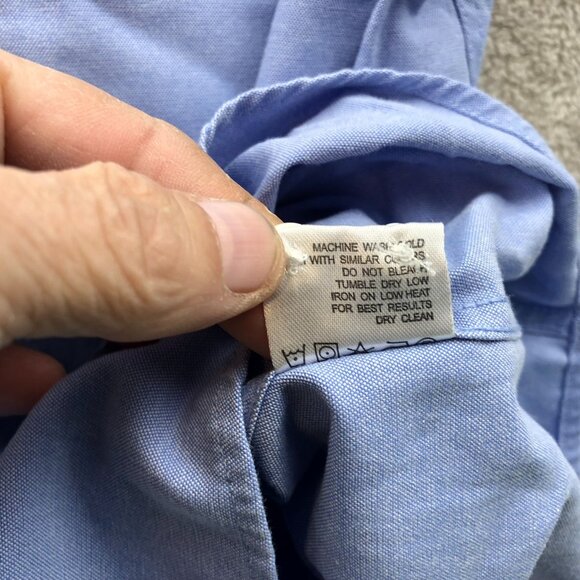 Oxford Men's Button-Down Shirt Size XL Blue Normcore - Picture 10 of 13